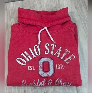 SCARLETT & GRAY Sweatshirt Women's Size XL Funnel Neck "OHIO STATE UNIVERSITY"